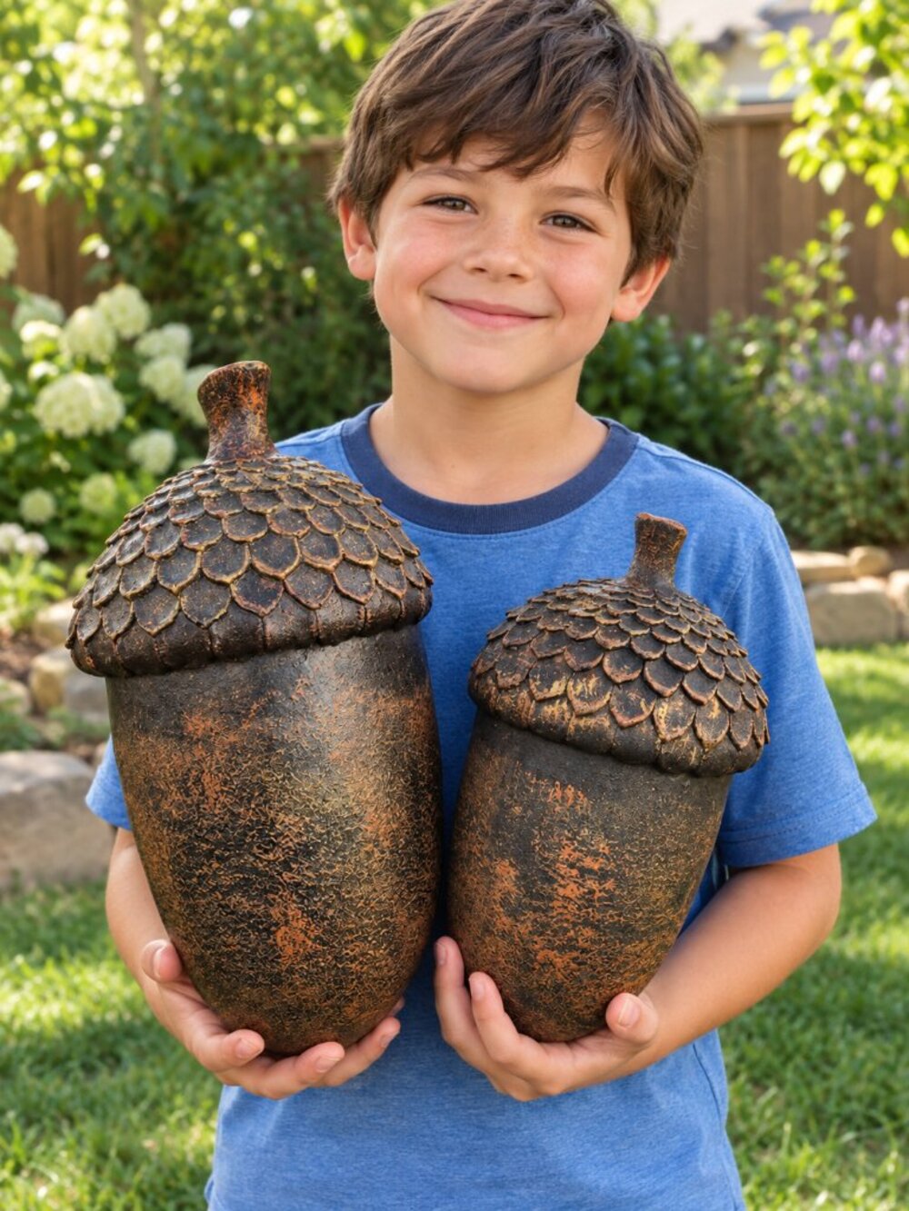 2 LARGE Acorns Resin Fall Decor Decorations Autumn Home Styling Farmhouse Cottag